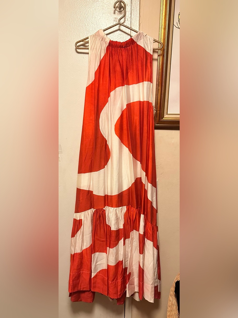 H&M Red and White Maxi Dress